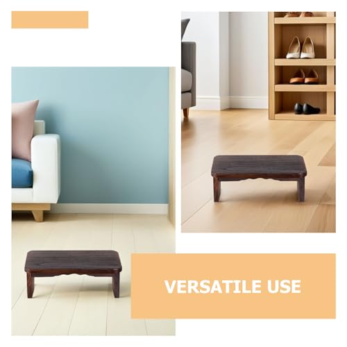 Ciieeo Meditation Stool Wood: Solid Wood Zen Meditation Bench - Kneeling Prayer Stool - Portable Wooden Kneeler for Prayer Or Temple Use