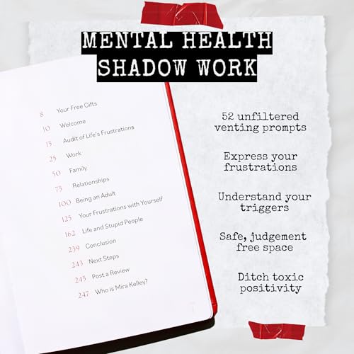 Mental Health & Shadow Work Journal: Vent - Guided Prompts for Healing Grievance, Rage, Anger, Anxiety, Depression, Therapy, Mindfulness, Self-Care, Stress Relief Gifts and Nervous System Regulation