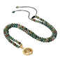 COAI Tree of Life Necklace 108 Mala Beads, Women's Men's Beaded Necklace, Japa Mala for Yoga Meditation 6mm - style: Indian Agate