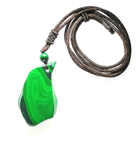 Crystal Pendant Necklaces Healing love Women's Men's choker Obsidian Tiger eye White Crystal Black Gold waterproof dainty Charm stackable statement Cute Stone necklace Unisex - style: Crystal pendant Malachite Irregular