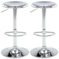 Adjustable Bar Stools Set of 2, Swivel Round Metal Airlift Barstools, Backless Counter Height Bar Chairs for Kitchen Dining Room Pub Cafe (Chrome) - color: Chrome, size: 2 pcs