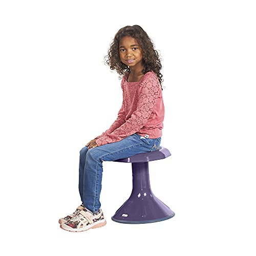 ECR4Kids ACE Active Core Engagement Wobble Stool, 15-Inch Seat Height, Flexible Seating, Eggplant - color: Eggplant