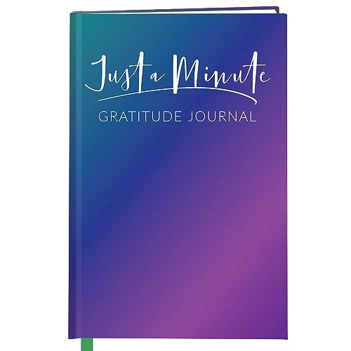 BookFactory Just a Minute Gratitude Journal/A Minute A Day Diary/Mindfulness Log Book - 100 Pages, Soft Touch Laminate Hardbound, 6'' x 9'' (Made in USA) - style: Minute Laminate Hardbound