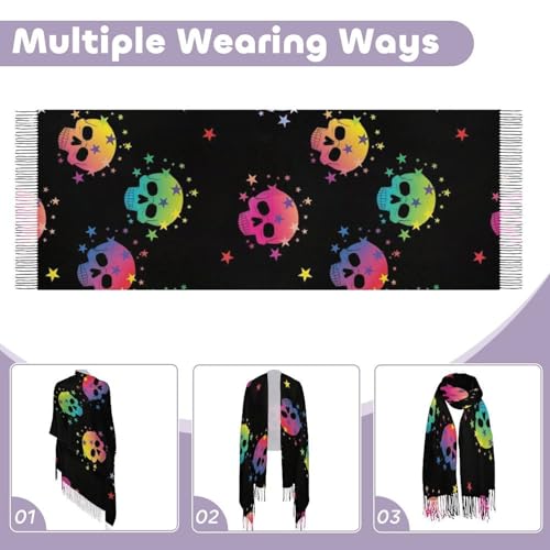 Big Oversized Long Scarves Pashmina Shawl Wrap Women gifts - color: Picture (658)