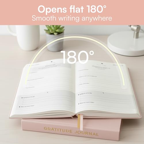 Gratitude Journal 6-Month Daily Affirmation Planner - Hardcover Guided Reflection Journal with Inspirational Quotes, Self Care & Mindfulness Gift Notebook