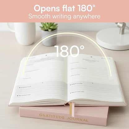 Gratitude Journal 6-Month Daily Affirmation Planner - Hardcover Guided Reflection Journal with Inspirational Quotes, Self Care & Mindfulness Gift Notebook