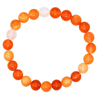 Amazing Gemstone Crystal Bracelet for Women Men's Gifts - Protection Healing Crystal Bracelet - 8mm Gemstone Beaded Stretchable Bracelet Pulseras Para Hombres Mujer Stocking Stuffers Mothers Day Gift (Carnelian) - color: Carnelian