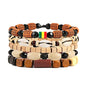 HZMAN Wrap Bracelets Men Women, Hemp Cords Wood Beads Ethnic Tribal Bracelets, Leather Wristbands - style: Shell Conch