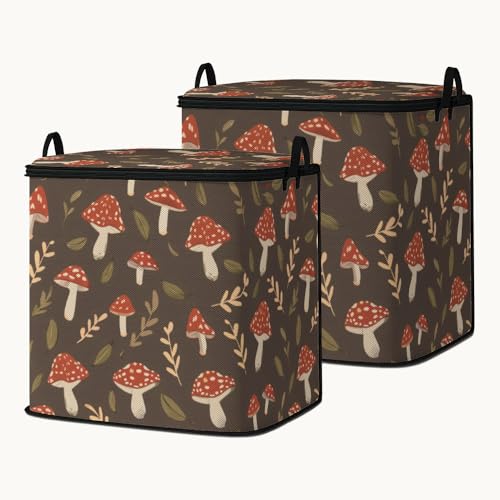 2pcs closet organizers and storage under bed,clothing blanket sweater sheet bedding comforter duvet quilt pillow toy storage bags with lids,dorm room essentials for containers 95L - color: 38
