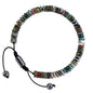 VIBILIA Healing Crystal Bracelets Beaded Bracelets for Men Women Natural Stone Adjustable Bracelets Unique Gifts for Father Son Grandfather Brother Friend - color: DragonBloodStone