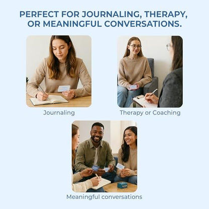 UNPACK THAT Self-Exploration Card Deck Personal Growth Cards - 100 Deep Questions for Self-Discovery, Mindfulness & Emotional Healing | Journal Prompt, for Her