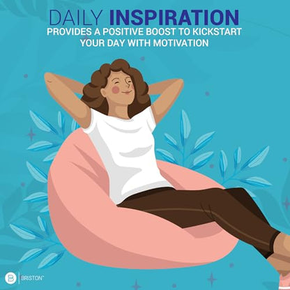 Briston Positivity Pulse Affirmation Cards for Mindfulness and Self Care – 50 Daily Positive Quote Cards for Motivation, Anxiety Relief, Gratitude, Mental Health, Confidence, and Personal Growth
