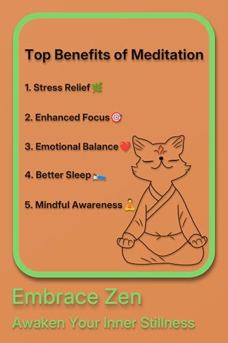 Zen Fox Figurine, Meditating Fox Buddha Statue for Home Decor, Living Room, Yoga & Meditation Accent, Shelf, Table, Desk Decor, Outdoor Garden Decor, Gifts for Women