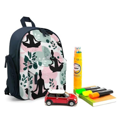 Meditation Yoga Nature Mini Travel Backpack Casual Daypacks Small Shoulder Bag for Shopping - color: Blue-style