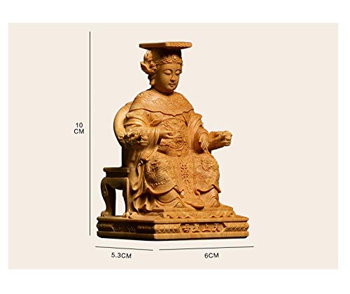 Abstract Sculpture Mazu Statues Sea God Buddha Carvings Solid Wood Home Decorations