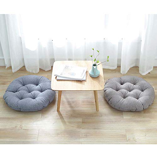 FANCY PUMPKIN Simple Modern Cushion Zafu Meditation Cushion Large Seat Cushion Floor Pillow for Home/Office, C - color: Light Gray-03