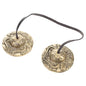 SECFOU Tibetan Tingsha Cymbals Brass Meditation Chime Bells Handcrafted Embossed Percussion Instrument Mindfulness Cymbals for Yoga and Meditation Practice