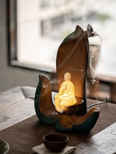 Chinese Style Ceramic Backflow Zen Decoration Living Room Study Retro Decoration Waterfall Stand