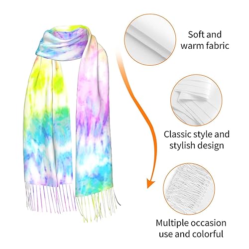 Supdreamc Cashmere Feel Scarf Soft Women Warm Cozy Scarves Multiple Colors - color: Picture (181)