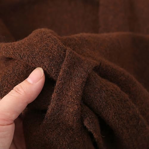Pashmina Shawl Wraps for Women, Knitted Shawls and Wraps Cardigan Cape Wool Cashmere Shoulder Top Sweater Shawl Scarf - color: Red