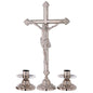 Holyart Silver Plated Brass Altar Set with Decorations
