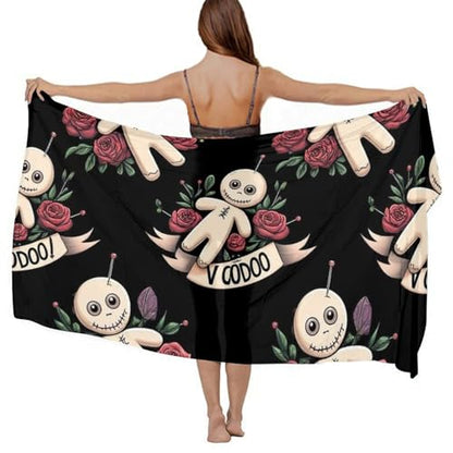 Fashion Travel Swimwear Bikini Wrap All Seasons Chiffon Scarf Beach Yarn Shawl - color: Color970