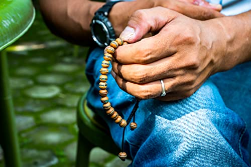 Handmade Tibetan Medicine Wrist Mala Bracelet – Buddhist Meditation Prayer Beads Healing Mala - style: wood medicine bracelet