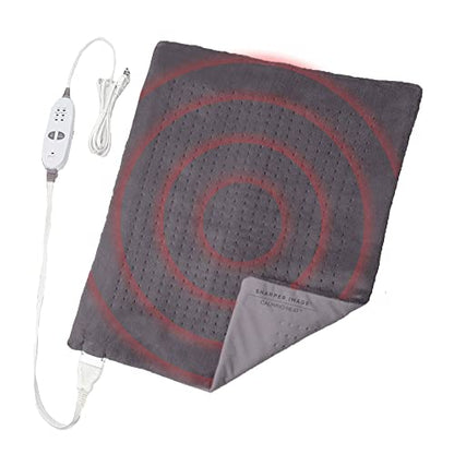 Calming Heat XXL Wide Massaging Vibrations Weighted Heating Pad by Sharper Image | Auto Shut-Off Feature, Gift for Holidays, Women & Men | 3 Heat, 9 Massage, 20” x 24”, 5 lbs - size: 27 Combinations- 20” x 24”, 5 Pound