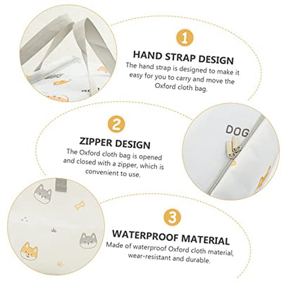 2pcs Oxford Fabric Storage Bags Large Capacity Organizing for Clothes Bedding and Travel and Portable Moving Bags for Home Use