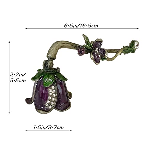 Candle Snuffer, Unique Candle Extinguisher Snuffer, Decorative Candle Extinguisher Metal Candle Tool (Purple)