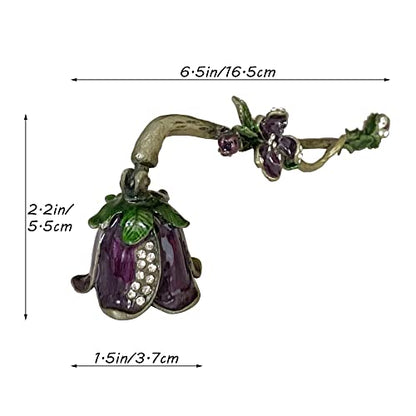 Candle Snuffer, Unique Candle Extinguisher Snuffer, Decorative Candle Extinguisher Metal Candle Tool (Purple)