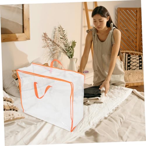 KESYOO Transparent Storage Bag for Clothes Comforters and Blankets Large Capacity Organizer with Window for Moving and Travel