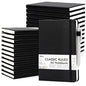 24 Pack Journal Notebook for Work, Feela Business Notebook Bulk Hardcover Lined Writing Journal with Pen Holder for Men Women Note Taking, with 24 Black Pens, 120 GSM, 5.1”x8.3”, A5, Black - color: 24 Pack black