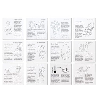 Mindfulness Cards Deluxe Artist Edition 48 Research-Backed Techniques for Real-Life Situations, Emotional Intelligence, Growth Mindset, Conflict Resolution, & Daily Mindfulness - color: Deluxe Artist Edition