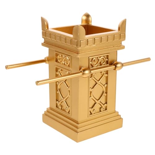 PRETYZOOM Resin Golden Altar: Religious Table Centerpiece Decor - Spiritual Altar Ornament - Prayer Memorial Gift - for Parties and Commemorative Celebrations - size: 15.00X12.00X6.40CM