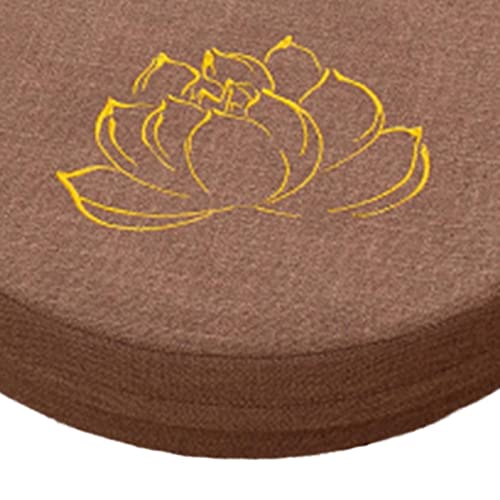 Meditation Cushion, Tibetan Meditation Cushion, Floor Cushion for Outdoor Meditation, Prayer, Living Room, Khaki 6cm