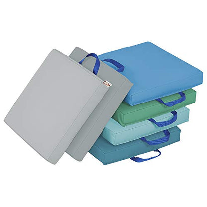 ECR4Kids SoftZone Floor Cushions, Square, Flexible Seating, Contemporary, 6-Piece - color: Contemporary