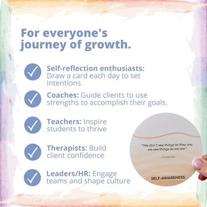Introspective Affirmation Self-Reflection Cards for Self-Awareness and Confidence
