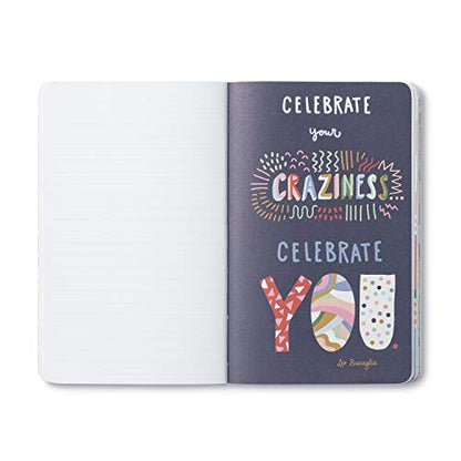 Compendium Softcover Journal - You Are Weird, Unique, and Wildly Perfect. – A Write Now Journal with 128 Lined Pages, 5″W x 8″H - color: Wildly Green