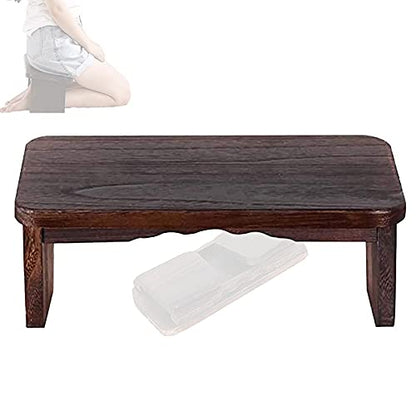 Corrosion Resistant Folding Meditation Bench, Contemporary Prayer Stool with Angled Legs for Extended Practice, for Yoga, Meditations, Prayer, Seiza, Kids