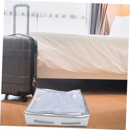 ABOOFAN Multi-Purpose Storage Bag with Handles Non-Woven Fabric Dustproof Organizer for Clothes and Blankets for Home and Travel Large Capacity