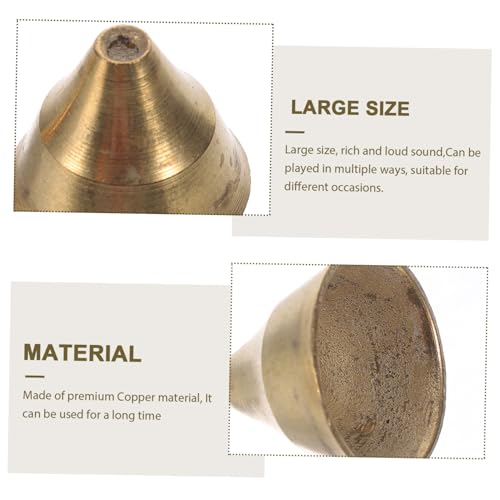 2pcs Copper Meditation Bells Ethnic Design Percussion Instruments Lightweight Portable Unique Sound for Ceremonies Relaxation