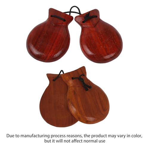Yibuy 2PCS Mahogany Soundboard Wooden Finger Percussion Instrument for Music Learning