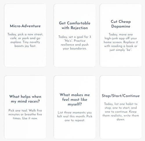 Intention Cards, 80 Daily Prompts for Clarity & Focus (Figuring it Out Edition, 16-30 yrs)