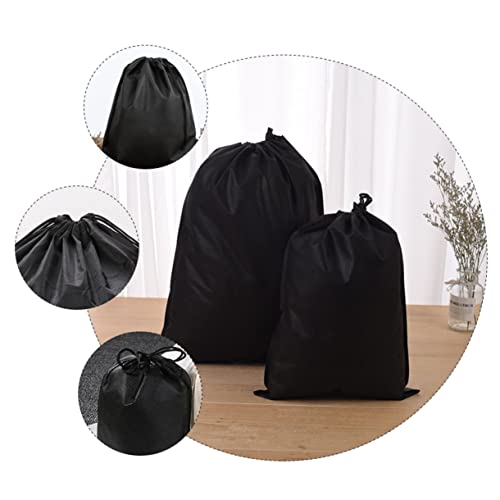 1 Set 15Pcs Dustproof Drawstring Storage Bag Non Woven Organizer for Clothes and Cosmetics Includes for Home and Outdoor Use
