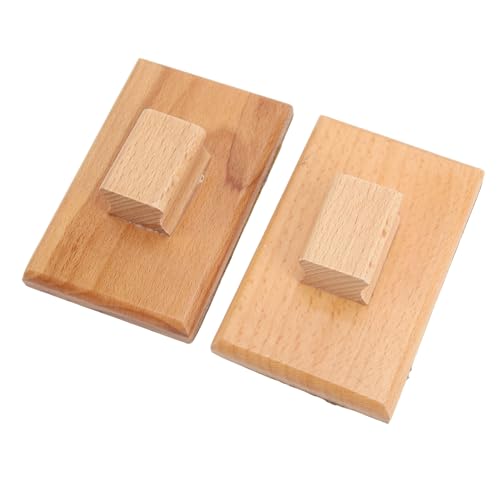 Musical Sand Block, Beech Wood Instrument with Sandpaper for Music Teaching, Children 1 Year Old, Home, Kindergarten, Dance Classes