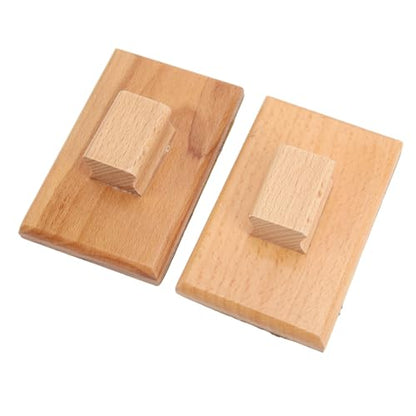 Musical Sand Block, Beech Wood Instrument with Sandpaper for Music Teaching, Children 1 Year Old, Home, Kindergarten, Dance Classes