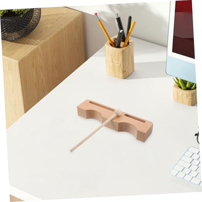 Kisangel Wooden Frog Instrument with Mallets Light Yellow Percussion Block for Adults Ergonomic Design for Comfortable Handling for Musical Education and Events