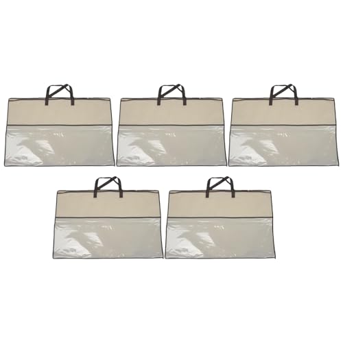 40x55cm Nonwoven Zippered Pillow Storage Bag With Handles Organizers For Bedding Clothes Travel
