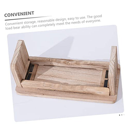 Zen Wooden Meditation Stool Lightweight Kneeling Bench for Comfortable Practice Non Slip Design for Home Use Tea Ceremony and Mindfulness Sessions